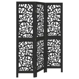 parawan-pokojowy-3-panelowy-czarny-lite-drewno-paulowni