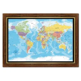 obraz-szczegolowa-mapa-swiata-w-ramie-na-plotnie-do-firmy-do-salonu-szkoly
