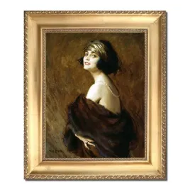 obraz-jan-styk-portret-pola-negri-rama-zlota-na-prezent