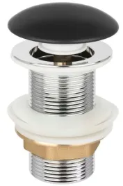 korek-do-umywalki-click-clack-czarny-mat-bez-przelewu