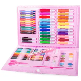 zestaw-artystyczny-do-malowania-w-walizce-pisaki-mazaki-farbki-pastel-86szt