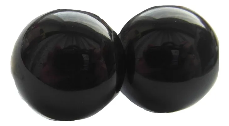 22mm - 2 pary DUŻE oczka oczy do maskotek 22mm czarne
