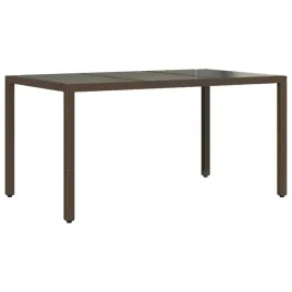 stol-ogrodowy-brazowy-150-x-90-x-75-cm-rattan-pe-szklo-hartowane