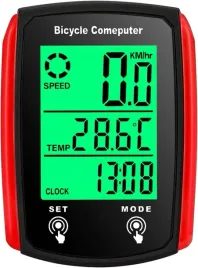 licznik-rowerowy-przewodowy-czerwony-predkosciomierz