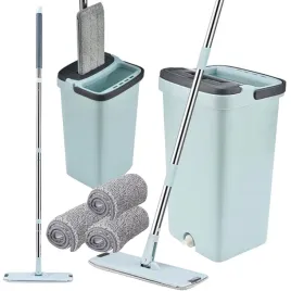 mop-plaski-z-wyciskaczem-wiadrem-dwukomorowy-do-mycia-podlogi-3x-nakladki