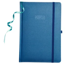 kalendarz-dzienny-a5-2026-metalic-terminarz-ksiazkowy-niebieski