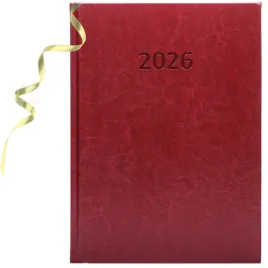 kalendarz-dzienny-a4-2026-terminarz-ksiazkowy-dzienny-bordowy