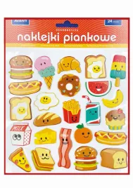 naklejki-piankowe-dekoracyjne-jedzenie-przekaski-24-sztuki