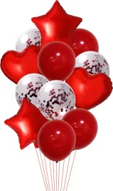 balony-zestaw-gwiazda-serce-konfetti-czerwone-30-46cm-12-sztuk-walentynki