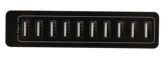 ladowarka-scienna-10-portow-usb-50-w-10a-kolor-szary