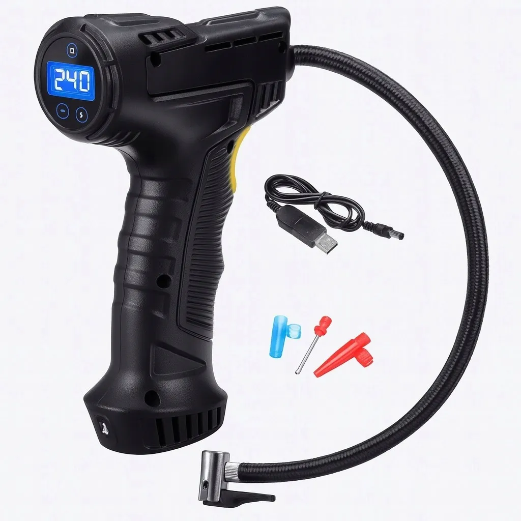 kompresor-samochodowy-bezprzewodowy-przenosny-rowerowy-akumulatorowy-stan-nowy