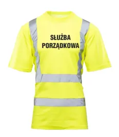koszulka-brixton-flash-zolty-z-nadrukiem-sluzba-porzadkowa-l