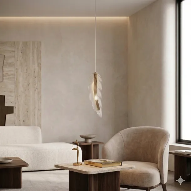 lampa-sufitowa-wiszaca-led-zlota-transparentna-pojedyncza-piorko-dekoracja-srednica-szerokosc-klosza-10-cm