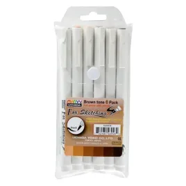 cienkopisy-graficzne-do-szkicow-ciemnobrazowe-6szt