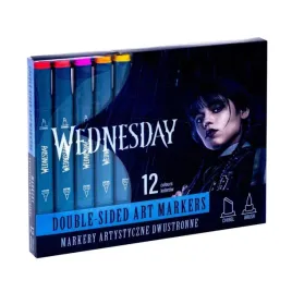 markery-trojkatne-dwustronne-12kol-wednesday-astra