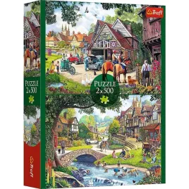 puzzle-2x500-sielankowe-zycie-trefl
