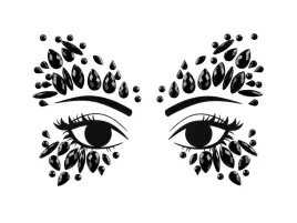 dekoracja-na-twarz-krysztalki-czarne-15x9cm