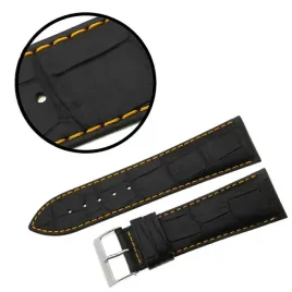pasek-reda-26-mm-krokodyl-czarny-pasek-pomaranczowe-przeszycie