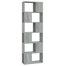 regal-na-ksiazki-z-6-polkami-szary-dab-sonoma-60x24x186-cm