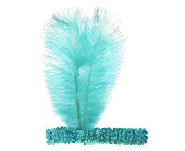 opaska-z-piorem-retro-turkusowa