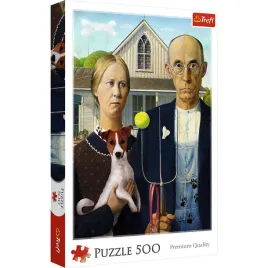 puzzle-500-american-gothic-psia-edycja-trefl