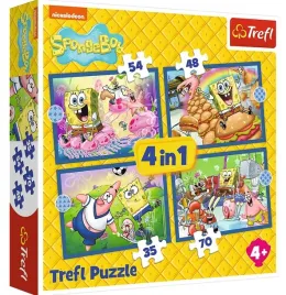 puzzle-4w1-podwodne-zycie-spongeboba-trefl