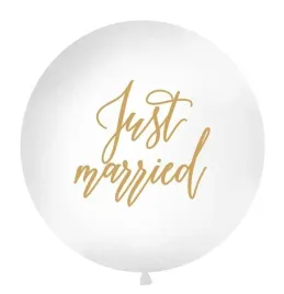 balon-just-married-1m-bialy