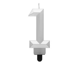 swieczka-cyferka-1-diament-metalik-srebrny-76cm