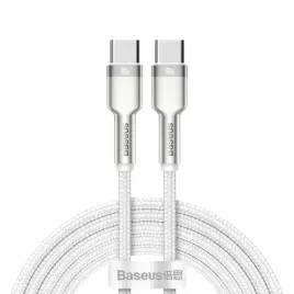 kabel-przewod-usb-c-usb-c-series-metal-data-pd-qc-scp-100w-5a-1m-bialy