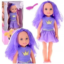 lalka-w-sukience-z-korona-dlugie-wlosy-fiolet-38cm