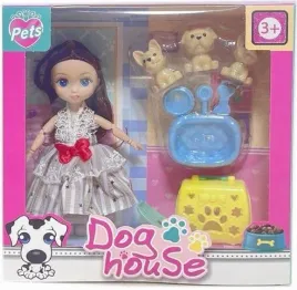 lalka-z-pieskami-i-akcesoriami