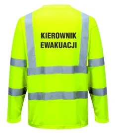 koszulka-s178-dlugi-rekaw-zolty-z-nadrukiem-kierownik-ewakuacji-s