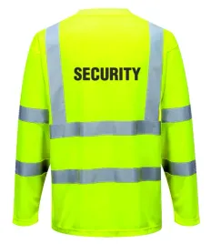 koszulka-s178-dlugi-rekaw-zolty-z-nadrukiem-security-s