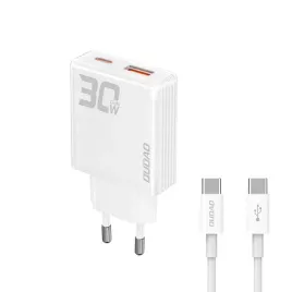 ladowarka-sieciowa-gan-30w-usb-a-usb-c-z-kablem-usb-c-biala