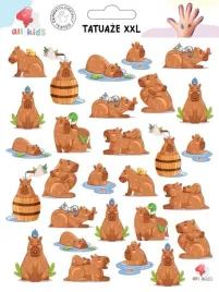 tatuaze-zmywalne-dla-dzieci-kapibary-xxl