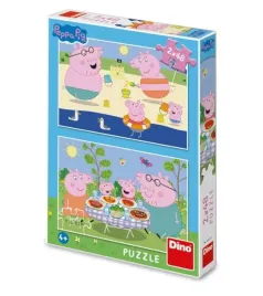 puzzle-2x48-swinka-peppa-na-wakacjach