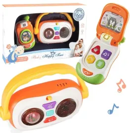 radio-grajace-i-telefonik-z-klapka