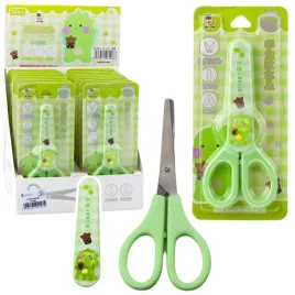 nozyczki-szkolne-z-oslonka-obureczne-zielone-14cm