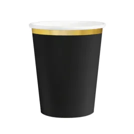 kubek-czarny-classic-gold-220ml-6szt-159286