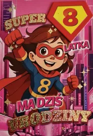 karnet-urodziny-8-dziewczynka-superbohaterka