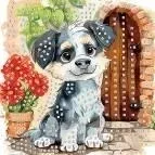 mozaika-piankowa-siedzacy-pies-25x25cm