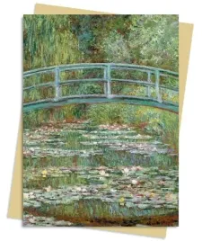 karnet-b6-most-nad-stawem-z-liliami-wodnymi