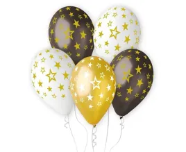 balony-premium-hel-gwiazdy-zlote-33cm-6szt