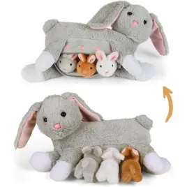 mama-kroliczek-z-3-malymi-kroliczkami