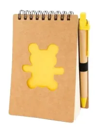 blok-spirala-eco-bear-z-dlugopisem