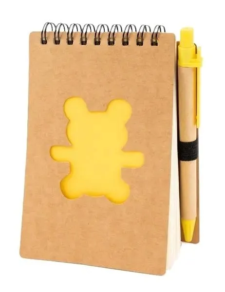 blok-spirala-eco-bear-z-dlugopisem