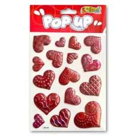 naklejki-metaliczne-red-hearts