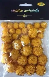 pompony-glitter-zlote-15x25mm-30szt