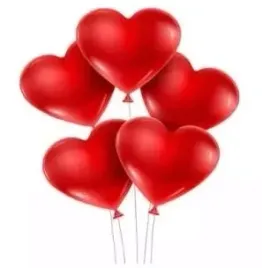balon-serce-czerwony-pastel-50szt