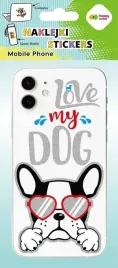 naklejki-mobile-love-dog-90x205-happy-color